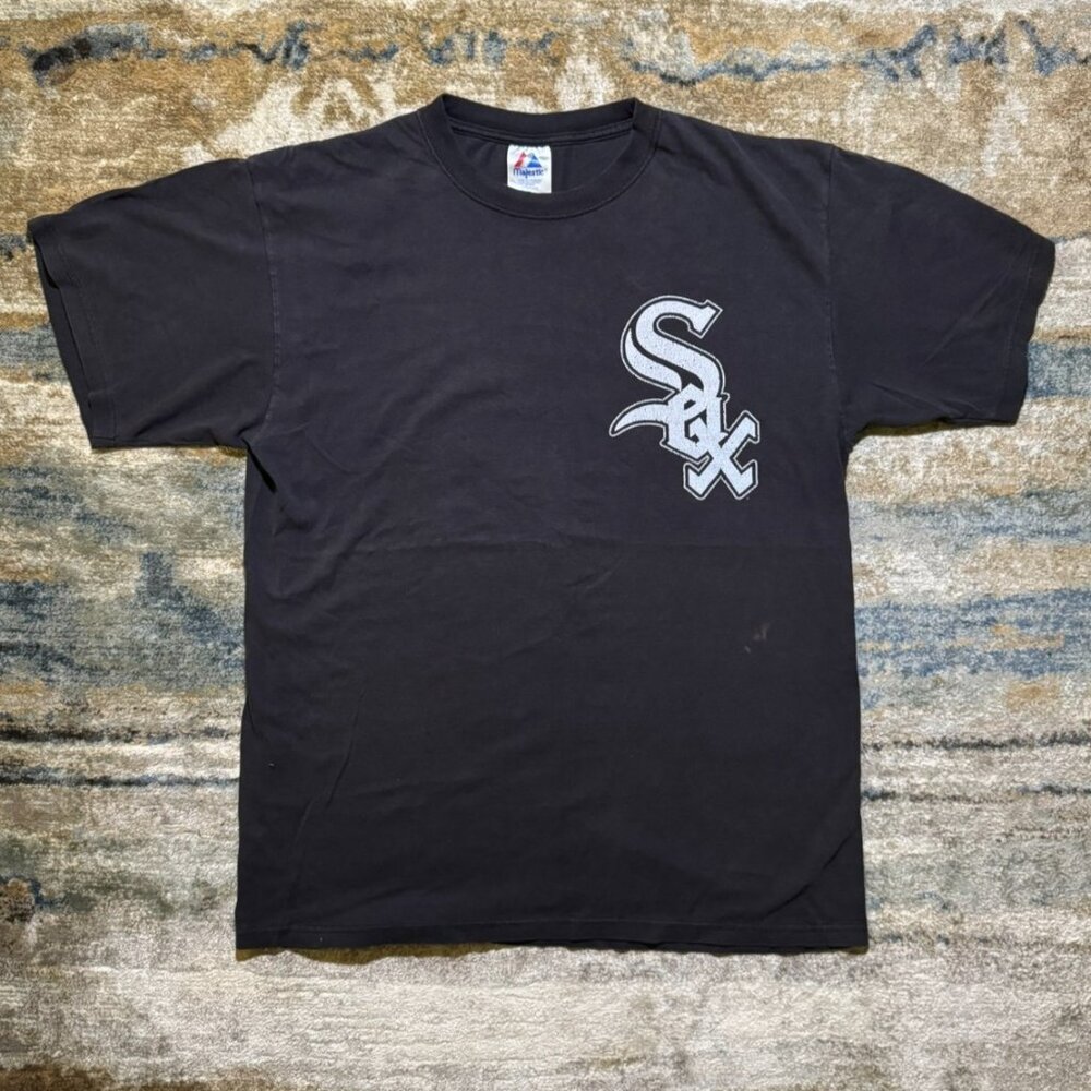 Vintage Majestic Chicago White Sox T-Shirt XL – MLB Licensed Black Tee